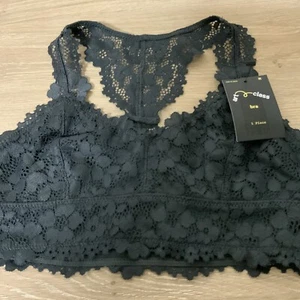 📀 Art Class Girls Lace Bralette - Charcoal M - Picture 1 of 3