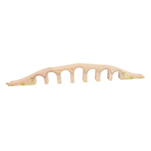 Bigjigs riel cabeza de costilla de madera viaducto puente sobre vía de tren compatible - Imagen 1 de 3