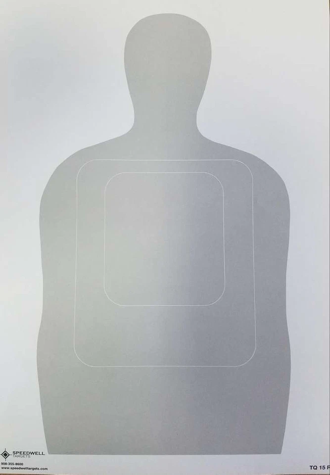 (50) US Customs TQ-15R [TQ15R] - Reducido de 25 yardas objetivo, 8-1/2" x 12" Foto 1 de 1