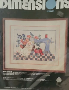 Nostalgia Crewel Needlework Kit Dimensions 1274 Sealed 18" x 14" B10 - Picture 1 of 7