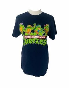 Boy's Small Shirt Teenage Mutant Ninja Turtles Blue 2000 Vintage - Picture 1 of 6