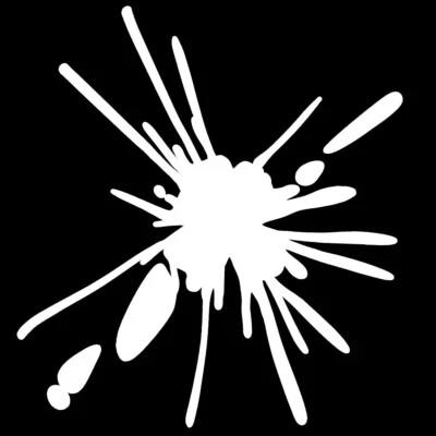 Pegatina para salpicaduras - Calcomanía para salpicaduras líquidas - Selecciona el tamaño del color Foto 1 de 4