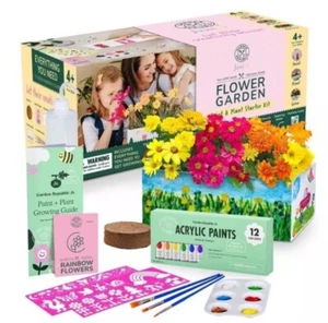 Kids Paint & Plant Flower Growing Kit, Kids Gardening Set for Kids - Picture 1 of 3