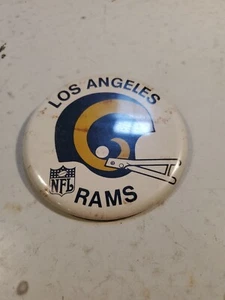 Large Old Vintage 1970s LOS ANGELES RAMS NFL FOOTBALL PIN LA RAMS MEMORABILIA - Picture 1 of 2