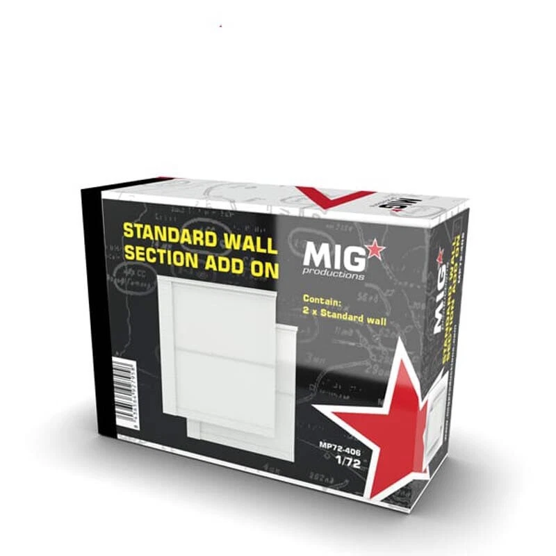 Mig Production MP72-406 1:72 Standard Wall Section Add On Diorama - Immagine 1 di 1
