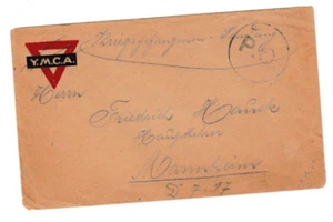 NS21 GOOD WWI GERMAN POW IN BRITISH POW CAMP IN FRANCE COVER POSTED TO GERMANY - Picture 1 of 2