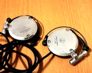 Audio-Technica ATH-EM7 SV Earfit Clip-On Headphones Japan Rare Used Tested - Picture 1 of 17