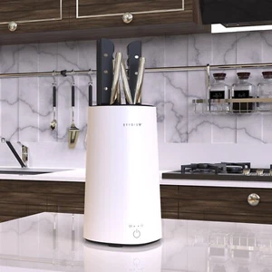 Universal Knife Block Holder without Knives Kitchen Countertop Utensil Holder - Picture 1 of 20