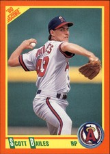 1990 Score Rookie/Traded Baseball #64T Scott Bailes California Angels