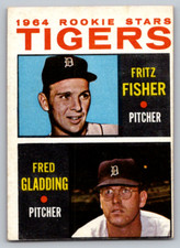 1964 Topps #312 Detroit Tigers Rookie Stars Fritz Fisher & Fred Gladding