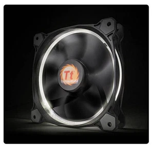 Thermaltake CL-F038-PL12-WT-A Riing 12 High Static Pressure White LED Fan - Picture 1 of 3