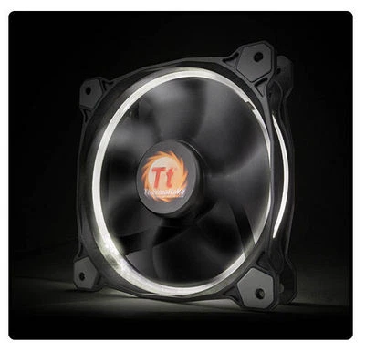 Thermaltake CL-F038-PL12-WT-A Riing 12 High Static Pressure White LED Fan - Image 1 of 3