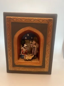 Fontanini Music Box Book Holy Family Silent Night Box Nativity Christmas - Picture 1 of 10