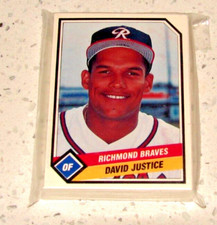 1989 RICHMOND BRAVES TEAM "CMC" DAVID JUSTICE MINOR LEAGUE SET