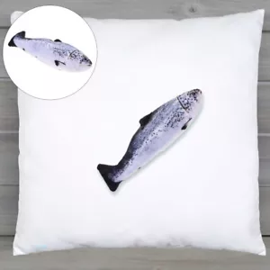 Creative Fish Shape Throw Pillow ry Bedroom Plush Stuffed Toy Birthday Gifts - Picture 1 of 11