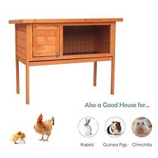 36" Waterproof Wood Chicken Coop Hen House Animal Poultry Cage Rabbit Hutch