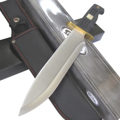 Rite Edge 15" BIG BAD BOWIE KNIFE Hunting Survival Tactical w/Sheath Fixed Blade - Image 1 of 4