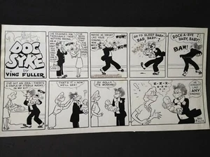DOC SYKE arte original 1945 MASCARILLA FACIAL mordaza VING FULLER firmado MADCAP PSIQUIATRA - Imagen 1 de 11