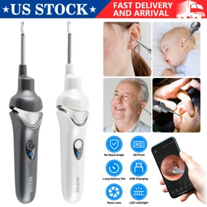 Ear Cleaner Endoscope Spoon Ear Wax Removal Cleaning Otoscope Wifi Visual Camera - Picture 1 of 12