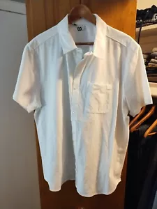 VRST Refined Knit White Button Down Shirt _ Mens XL MSRP $58 - Picture 1 of 2