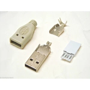 CONNETTORE USB-A 4 POLI VOLANTE CON COPERTURA A SALDARE - Picture 1 of 1