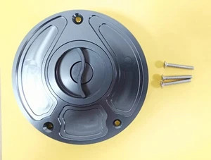 Keyless Fuel Gas Cap For Honda CBR900 1995-1999 Tank Cover Gray VTR1000 2003-08 - Bild 1 von 2