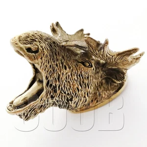 Hand-Casted Metal Knife Pommel MOOSE for Custom Knife Making Handle Bolster CooB - Picture 1 of 7