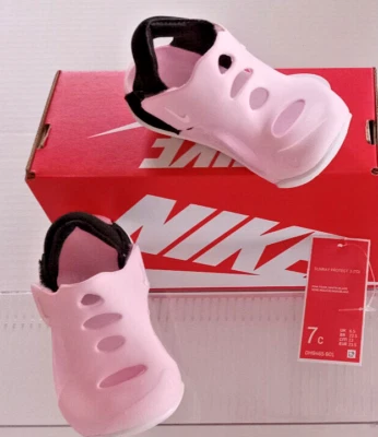 Size 7c Nike Sunray Protect 3 (TD) Pink White Toddler Girl's Sandals Shoes New - Image 1 of 4
