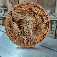 Odin wood carved  wall decor, a perfect Home decor and gift, vikings gift idea