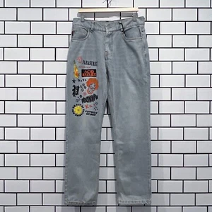 PLEASURES REFLUX 5 POCKET DENIM JEANS BLUE - Picture 1 of 4