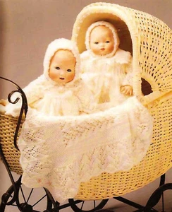 Knitting pattern copy 2344. Dolls clothes outfits for 14" dolls. 3ply - Picture 1 of 2