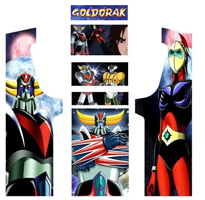 Stickers Goldorak pour Borne d'Arcade MAME - Revivez la Légende ! (Bonus Inclus) - Photo 1/4