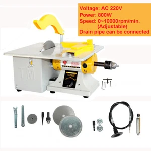 Jewelry Gemstone DIY Cutting Machine Multipurpose Mini Table Saw Bench Grinder - Picture 1 of 5