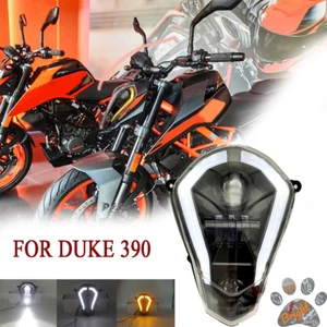 LED HeadlightFor KTM Duke 390 250 200 125 2011-2019 Turn Signal Lights with DRL - Foto 1 di 8