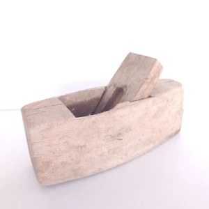 Antique Coffin Wood Plane 8.3" Blade Woodwork Carpentry Rustic Tool Shed Display - Picture 1 of 13