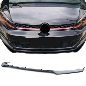 CUP Frontspoiler Lippe Schwarz Glanz für VW Golf 7 13-20 - Picture 1 of 7