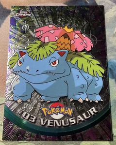 POKEMON - TOPPS CHROME SERIES 1 - VENUSAUR #3 - HOLO - 2000 - RARE
