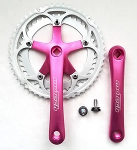 Bielas de carretera de aluminio 7/8s 52/42t rosa caliente 170 mm - Imagen 1 de 4
