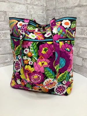Vera Bradley Va Va Bloom Tote Bag Shoulder Double Handles 3 Interior Pockets - Image 1 of 4