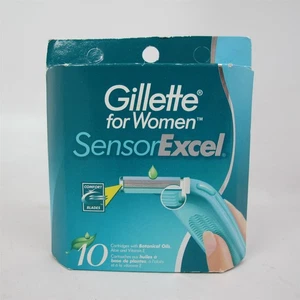 Gilette for Women SENSOR EXCEL 10 Cartridges Sealed VTG - Picture 1 of 2