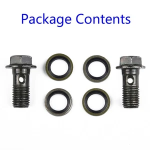 6pcs/Set M10X1.25mm Motorcycles Motorbike Stainless Brake Tubing Bolts + Washers - Picture 1 of 12