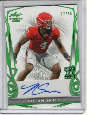 2023 LEAF TRINITY NOLAN SMITH ROOKIE/RC AUTO #2/15 - Image 1 of 2