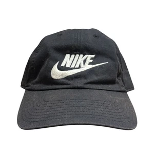 Nike Heritage86 Black Hat Unisex Adjustable Strapback Cap - Picture 1 of 5