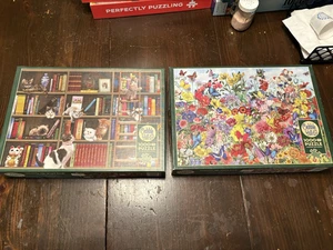 Cobble Hill Kitty Bibliotecarios y Jardín Mariposas 1000 piezas - Carteles incluidos - Imagen 1 de 15