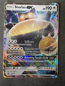 Pokémon TCG Snorlax GX Black Star Promo Card SM05 Holo - Picture 1 of 3