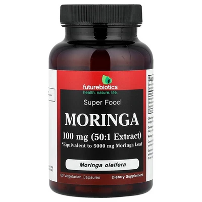 Moringa, 100 mg, 60 cápsulas vegetarianas - Imagem 1 de 3