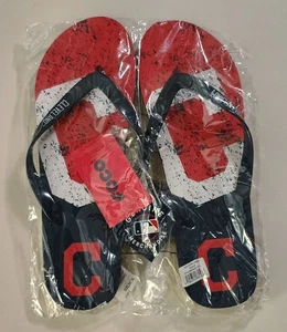 NEU CLEVELAND INDIANS FOCO BLOCK C LOGO FLIP FLOPS HERREN GRÖSSE XL 11-12 SANDALEN - Bild 1 von 3