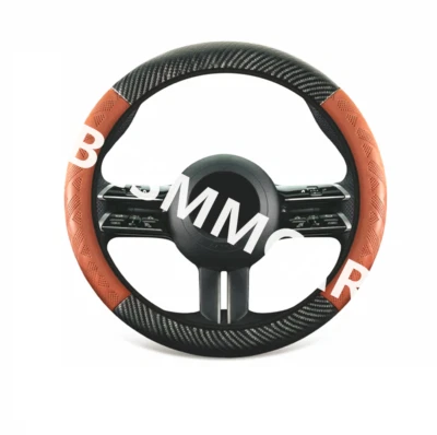 Cubierta de volante de coche antideslizante transpirable protección de volante para 38 cm Foto 1 de 4