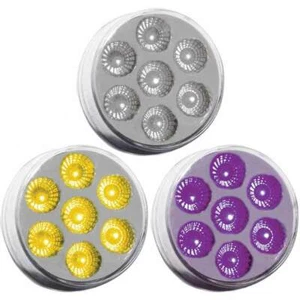 Trux 2 Inch Round Amber Marker To Purple Auxiliary Dual Revolution LED Light - Picture 1 of 3