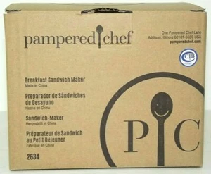 Pampered Chef Breakfast Sandwich Maker #2634 - New In box - Picture 1 of 2